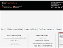 Tablet Screenshot of bcnarquitectura.es